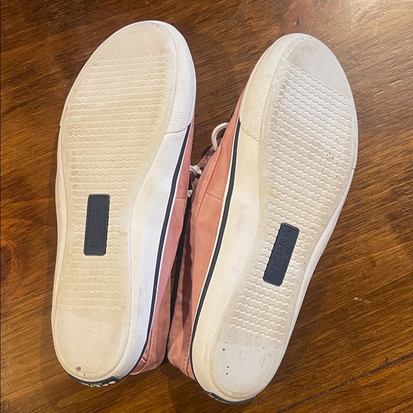 Sperry Women's Pink Canvas Sneakers - Picture 2 of 3
